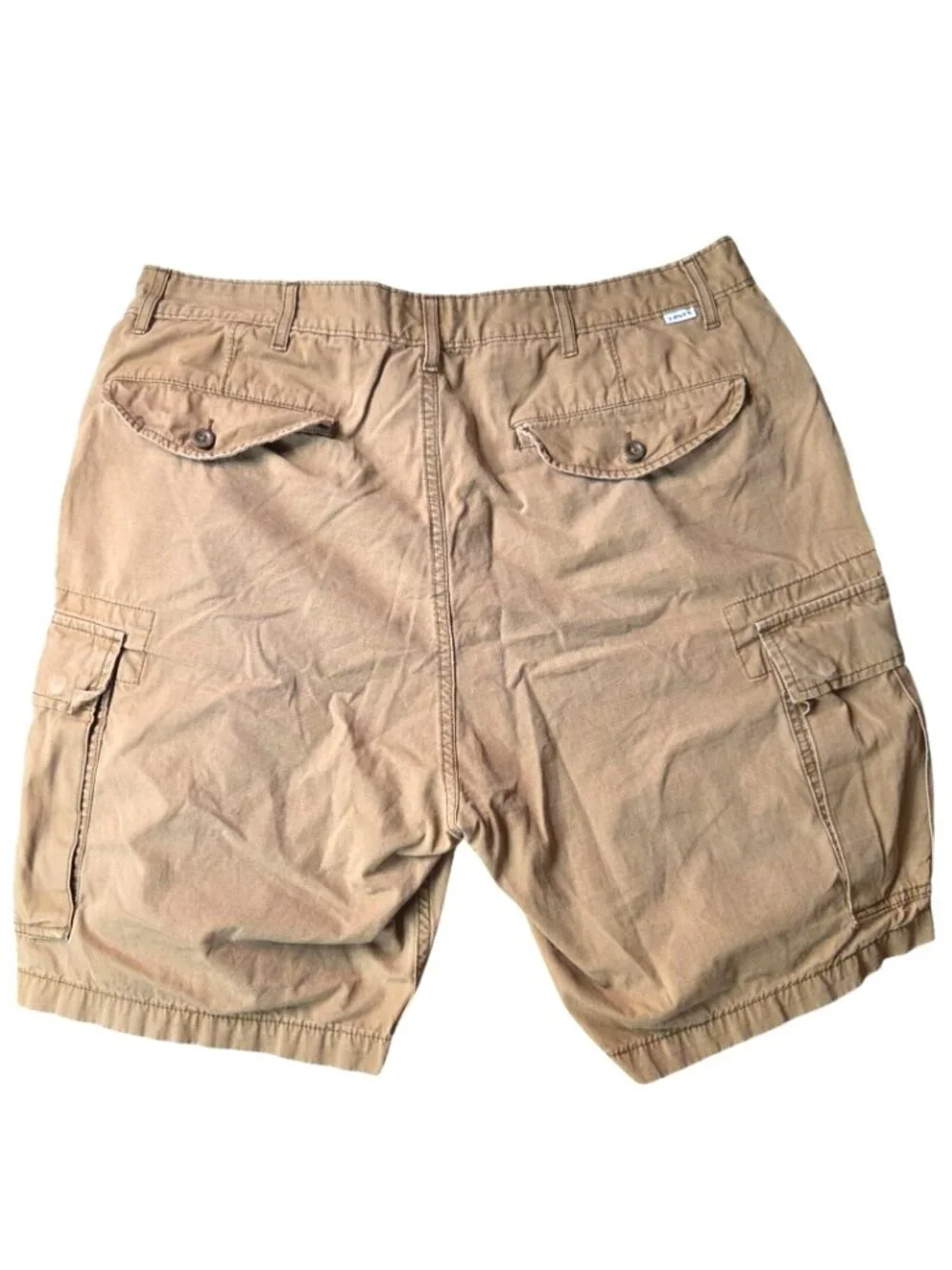Levi's Khaki Tan Six Pocket Casual Outdoor Cotton Cargo Shorts Men's Size 36